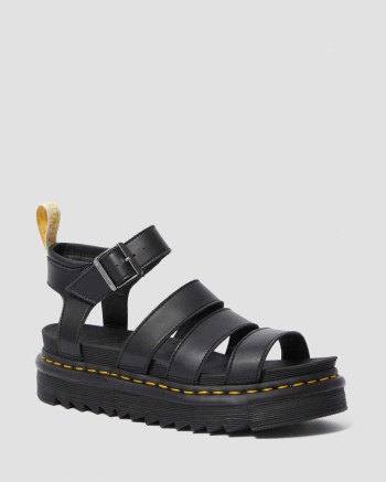 Dr Martens Vegan Blaire Felix Gladiator Sandale Damske Čierne | 5798-RJTSI